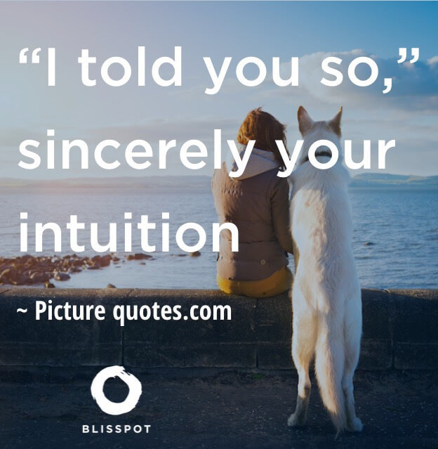 I told you so, sincerely your intuition.