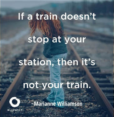 If a train doesn't stop at your station, then it's not your train.