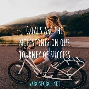 Goals are the milestones on our journey of success