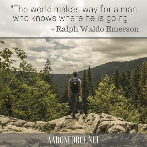 The world makes way for a man who knows where he is going