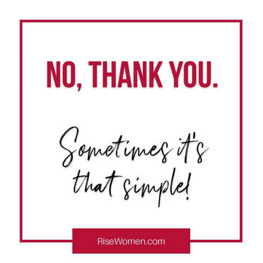No thank you. Sometime it's that simple!