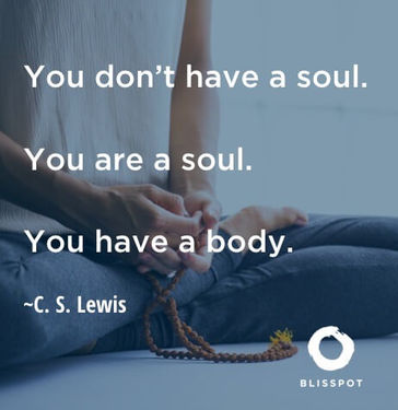 You don't have a soul. You are a soul. You have a body.