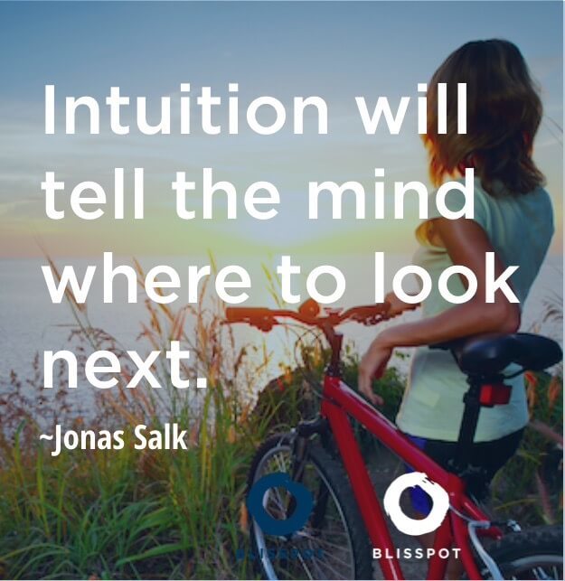 Intuition will tell the mind where to look next.